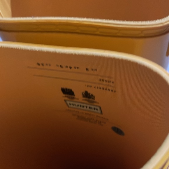 Hunter original kids gloss yellow boots - Picture 4 of 11